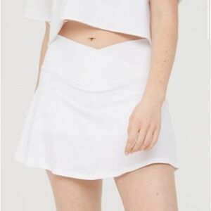 OFFLINE By Aerie Real Me Crossover Tennis Skort white womens medium